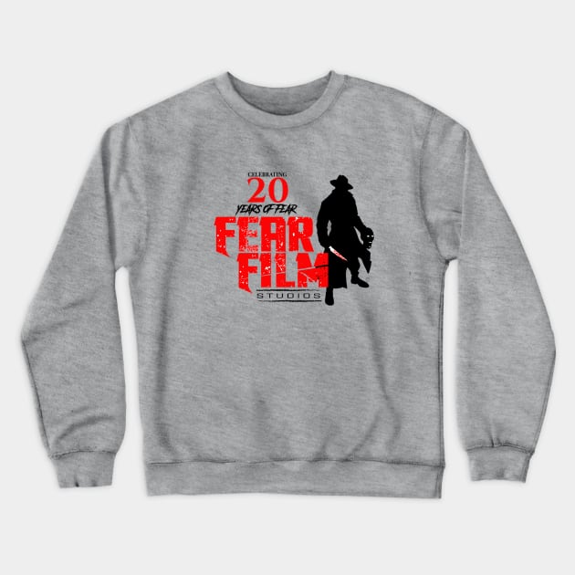 FEAR FILM Studios Anniversary Logo Crewneck Sweatshirt by FearFilmStudios